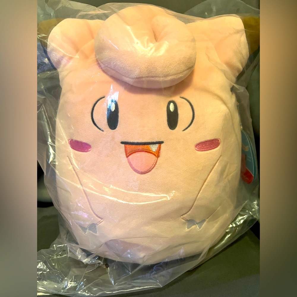 NWT Squishmallows Clefairy Pokemon Center 12” Plush